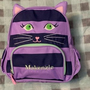 NWT Pottery Barn Kids Striped Critter Backpack